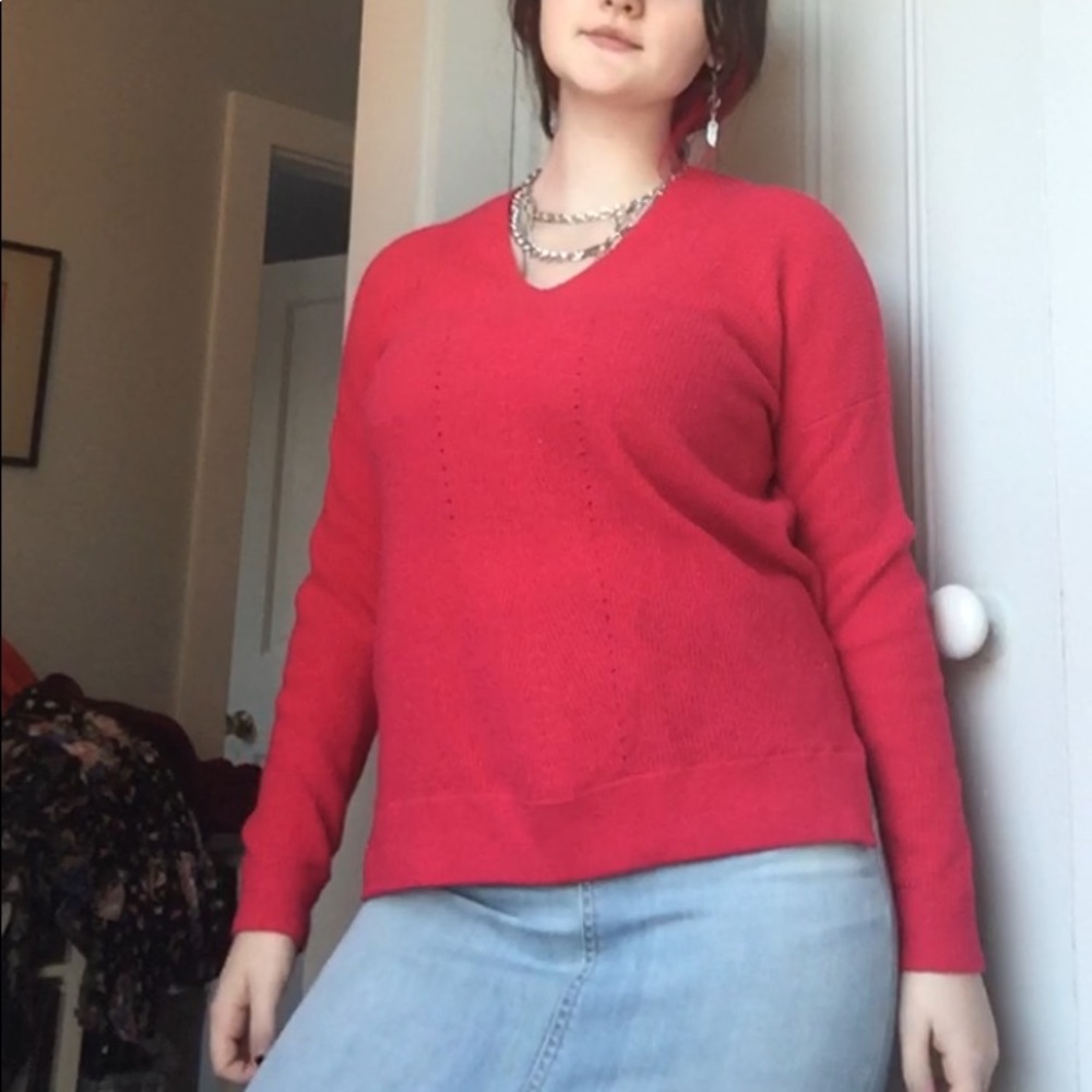 Light red sweater